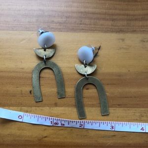 Geometric minimalist boho arch earrings